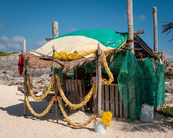 Beach Hut on Cozumel, Mexico